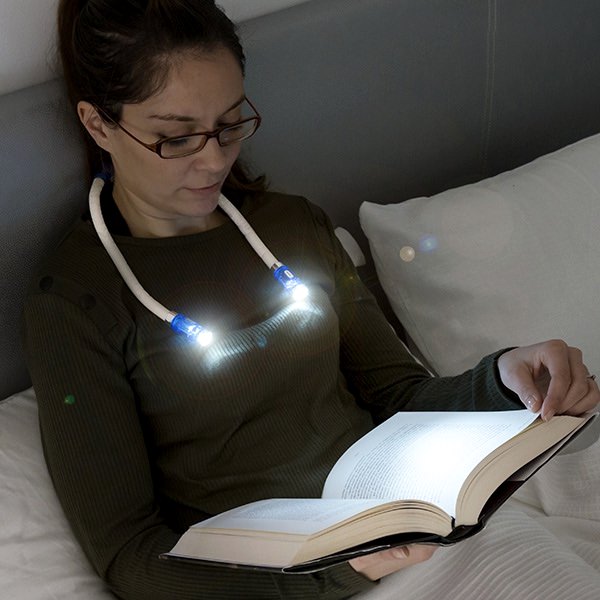 Lampa LED de citit pentru gat