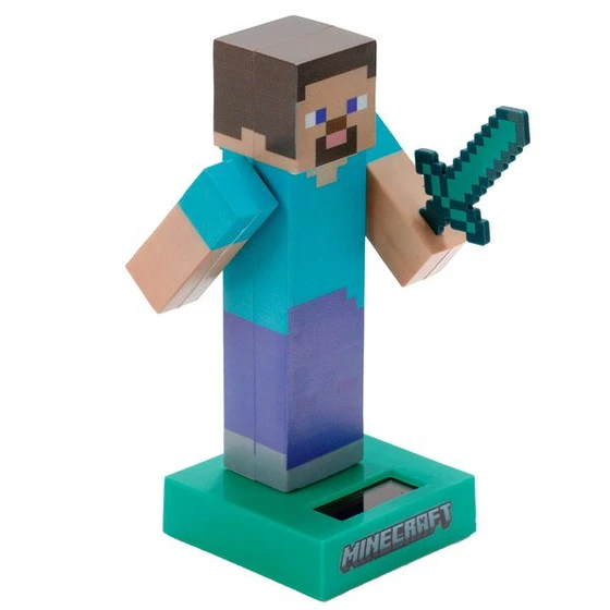 Figurina pe energie solara Minecraft Steve
