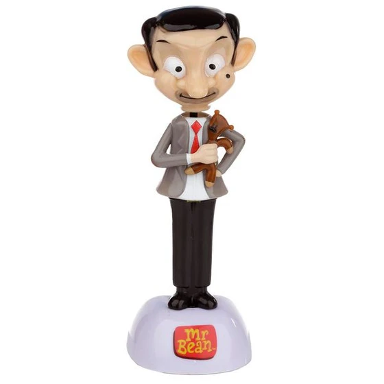 Figurina solara Mr. Bean cu ursulet de plus