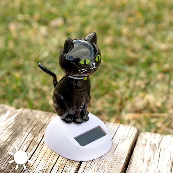 Figurina solara pisica