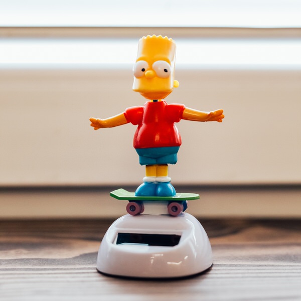 Figurina solara Bart Simpson
