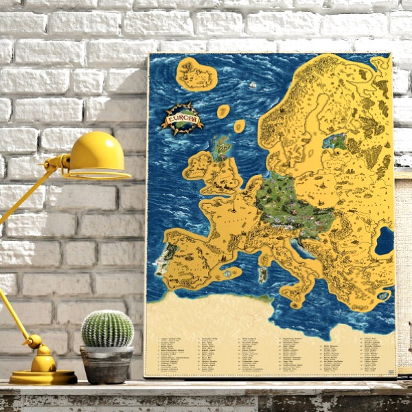 Harta razuibila a Europei Deluxe